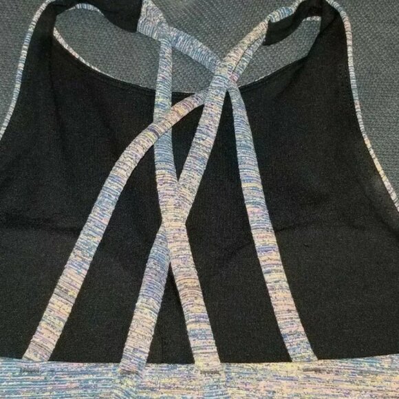 Lululuemon Energy Bra High Neck Long Line Sz4 Spectral Fusion Jacquard BNWT! - Picture 7 of 8